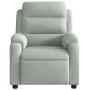 Sillón reclinable de masaje terciopelo gris claro de , Sillones - Ref: Foro24-373511, Precio: 240,10 €, Descuento: %