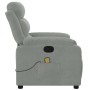 Sillón reclinable de masaje terciopelo gris claro de , Sillones - Ref: Foro24-373511, Precio: 240,10 €, Descuento: %