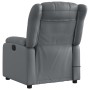 Sillón de masaje reclinable cuero sintético gris de , Sillones - Ref: Foro24-373570, Precio: 217,85 €, Descuento: %