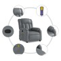 Sillón de masaje reclinable cuero sintético gris de , Sillones - Ref: Foro24-373570, Precio: 203,06 €, Descuento: %