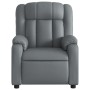 Sillón de masaje reclinable cuero sintético gris de , Sillones - Ref: Foro24-373570, Precio: 203,06 €, Descuento: %