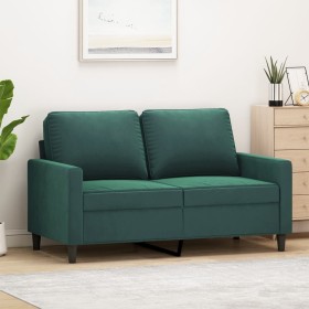 Dark green velvet 2-seater sofa 120 cm by , Sofas - Ref: Foro24-359191, Price: 226,99 €, Discount: %