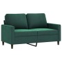 Sofá de 2 plazas de terciopelo verde oscuro 120 cm de , Sofás - Ref: Foro24-359191, Precio: 226,31 €, Descuento: %