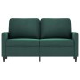 Dunkelgrünes 2-Sitzer-Sofa aus Samt, 120 cm von , Sofas - Ref: Foro24-359191, Preis: 226,31 €, Rabatt: %