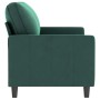 Dark green velvet 2-seater sofa 140 cm by , Sofas - Ref: Foro24-359201, Price: 239,45 €, Discount: %