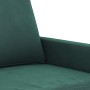 Dark green velvet 2-seater sofa 140 cm by , Sofas - Ref: Foro24-359201, Price: 239,45 €, Discount: %