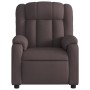 Sillón reclinable de tela marrón oscuro de , Sillones - Ref: Foro24-373579, Precio: 217,95 €, Descuento: %