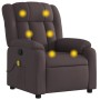 Dark Brown Fabric Reclining Massage Chair by , Armchairs - Ref: Foro24-373591, Price: 254,99 €, Discount: %