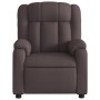 Sillón de masaje reclinable de tela marrón oscuro de , Sillones - Ref: Foro24-373591, Precio: 254,39 €, Descuento: %