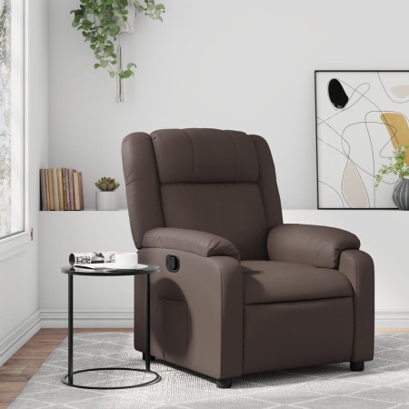 Brown Faux Leather Recliner by , Armchairs - Ref: Foro24-373524, Price: 224,96 €, Discount: %