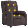 Dark Brown Fabric Reclining Massage Chair by , Armchairs - Ref: Foro24-373553, Price: 247,99 €, Discount: %