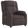 Sillón de masaje reclinable de tela marrón oscuro de , Sillones - Ref: Foro24-373553, Precio: 245,38 €, Descuento: %