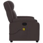 Dark Brown Fabric Reclining Massage Chair by , Armchairs - Ref: Foro24-373553, Price: 247,99 €, Discount: %