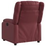 Sillón reclinable de cuero sintético rojo tinto de , Sillones - Ref: Foro24-373526, Precio: 233,36 €, Descuento: %