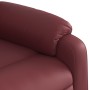 Sillón reclinable de cuero sintético rojo tinto de , Sillones - Ref: Foro24-373526, Precio: 234,55 €, Descuento: %