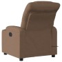 Sillón reclinable con masaje de tela marrón de , Sillones - Ref: Foro24-374160, Precio: 240,77 €, Descuento: %