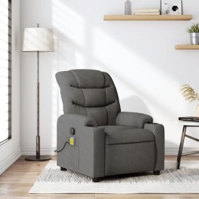 Dark Gray Fabric Reclining Massage Chair by , Armchairs - Ref: Foro24-374157, Price: 293,99 €, Discount: %