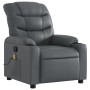 Sillón de masaje reclinable cuero sintético gris de , Sillones - Ref: Foro24-374143, Precio: 219,12 €, Descuento: %