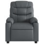 Gray synthetic leather reclining massage chair by , Armchairs - Ref: Foro24-374143, Price: 214,76 €, Discount: %