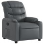 Sillón reclinable de cuero sintético gris de , Sillones - Ref: Foro24-374136, Precio: 224,99 €, Descuento: %