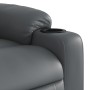 Sillón reclinable de cuero sintético gris de , Sillones - Ref: Foro24-374136, Precio: 238,82 €, Descuento: %