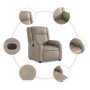 Sillón reclinable eléctrico de cuero sintético color capuchino de , Sillones - Ref: Foro24-3205142, Precio: 267,47 €, Descuen...