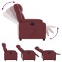 Sillón reclinable eléctrico de cuero sintético rojo tinto de , Sillones - Ref: Foro24-3205140, Precio: 266,48 €, Descuento: %