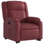 Sillón reclinable elevable cuero artificial rojo tinto de , Sillones - Ref: Foro24-3205154, Precio: 286,60 €, Descuento: %