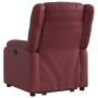 Sillón reclinable elevable cuero artificial rojo tinto de , Sillones - Ref: Foro24-3205154, Precio: 286,60 €, Descuento: %