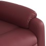 Sillón reclinable elevable cuero artificial rojo tinto de , Sillones - Ref: Foro24-3205154, Precio: 286,60 €, Descuento: %