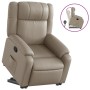 Sillón reclinable elevable cuero artificial color capuchino de , Sillones - Ref: Foro24-3205156, Precio: 287,15 €, Descuento: %