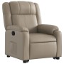 Sillón reclinable elevable cuero artificial color capuchino de , Sillones - Ref: Foro24-3205156, Precio: 287,15 €, Descuento: %