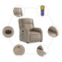 Sillón reclinable de masaje eléctrico cuero sintético capuchino de , Sillones - Ref: Foro24-3205149, Precio: 284,27 €, Descue...