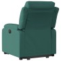 Sillón reclinable elevable tela verde oscuro de , Sillones - Ref: Foro24-3204986, Precio: 275,76 €, Descuento: %