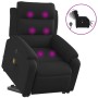 Sillón de masaje eléctrico reclinable elevable tela negro de , Sillones - Ref: Foro24-3205018, Precio: 331,99 €, Descuento: %