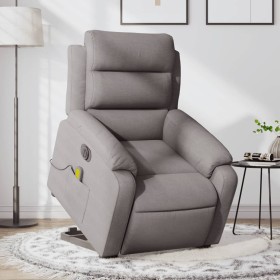 Sillón de masaje eléctrico reclinable elevable tela taupé de , Sillones - Ref: Foro24-3205024, Precio: 381,99 €, Descuento: %