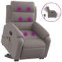 Liftable reclining electric massage chair taupe fabric by , Armchairs - Ref: Foro24-3205024, Price: 337,65 €, Discount: %