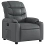 Sillón reclinable eléctrico de cuero sintético gris de , Sillones - Ref: Foro24-3206588, Precio: 273,70 €, Descuento: %