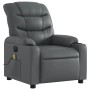 Sillón de masaje reclinable eléctrico cuero sintético gris de , Sillones - Ref: Foro24-3206595, Precio: 262,67 €, Descuento: %