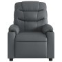 Sillón de masaje reclinable eléctrico cuero sintético gris de , Sillones - Ref: Foro24-3206595, Precio: 262,67 €, Descuento: %