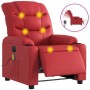 Sillón de masaje reclinable eléctrico de cuero artificial rojo de , Sillones - Ref: Foro24-3206597, Precio: 287,99 €, Descuen...