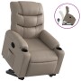 Sillón reclinable elevable cuero artificial color capuchino de , Sillones - Ref: Foro24-3206605, Precio: 374,99 €, Descuento: %