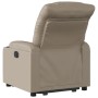 Sillón reclinable elevable cuero artificial color capuchino de , Sillones - Ref: Foro24-3206605, Precio: 374,99 €, Descuento: %