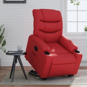 Sillón elevable eléctrico cuero artificial rojo de , Sillones - Ref: Foro24-3206618, Precio: 352,99 €, Descuento: %