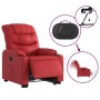 Sillón elevable eléctrico cuero artificial rojo de , Sillones - Ref: Foro24-3206618, Precio: 352,99 €, Descuento: %