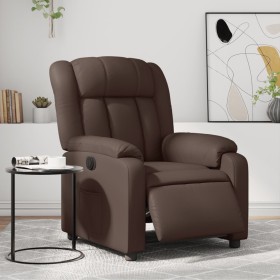 Sillón reclinable eléctrico de cuero sintético marrón de , Sillones - Ref: Foro24-3205252, Precio: 285,99 €, Descuento: %