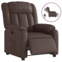 Sillón reclinable eléctrico de cuero sintético marrón de , Sillones - Ref: Foro24-3205252, Precio: 269,85 €, Descuento: %