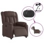 Sillón reclinable eléctrico de cuero sintético marrón de , Sillones - Ref: Foro24-3205252, Precio: 269,85 €, Descuento: %