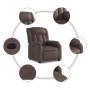 Sillón reclinable eléctrico de cuero sintético marrón de , Sillones - Ref: Foro24-3205252, Precio: 269,85 €, Descuento: %