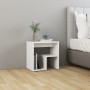 Mesita de noche blanco madera contrachapada 40x30x40 cm de vidaXL, Mesitas de noche - Ref: Foro24-806328, Precio: 28,70 €, De...